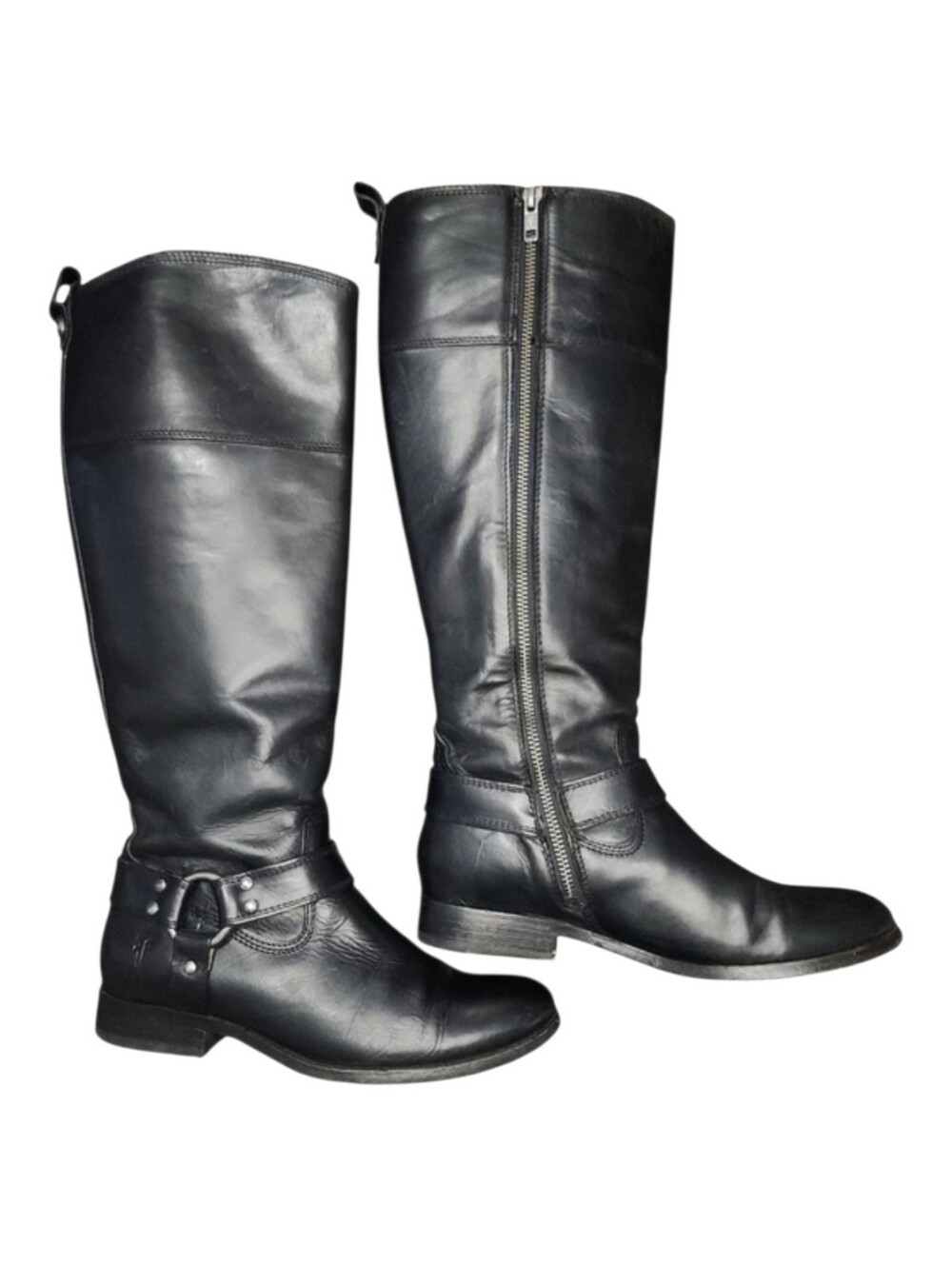 Frye Melissa Harness Boots, Womens 7 Extended Calf